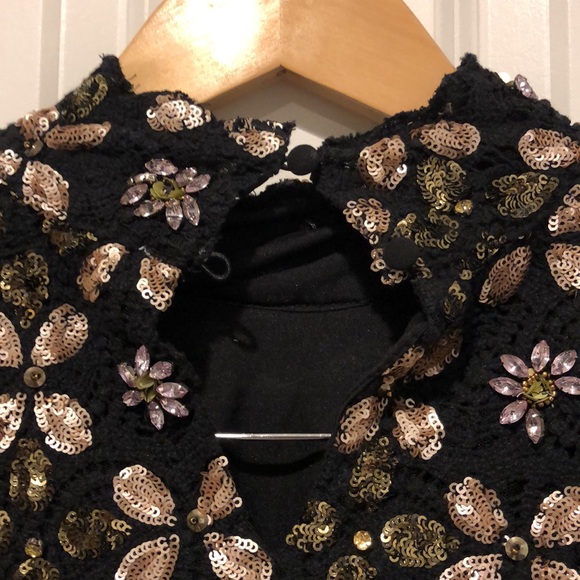 Zara Limited Edition Textured Top with Sequins - Picture 9 of 10